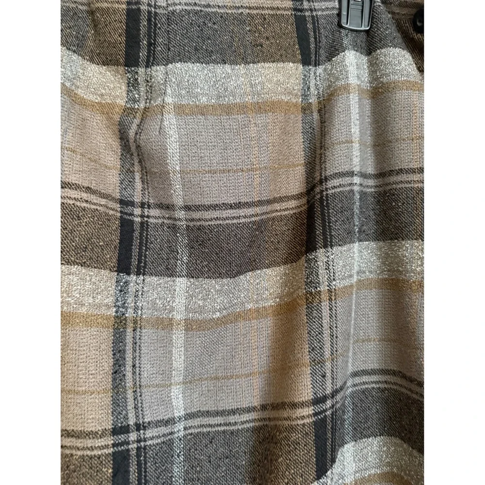 Cato Woman Plaid Midi Skirt Elastic Waist Side Slit‎ Lined Womens 18W